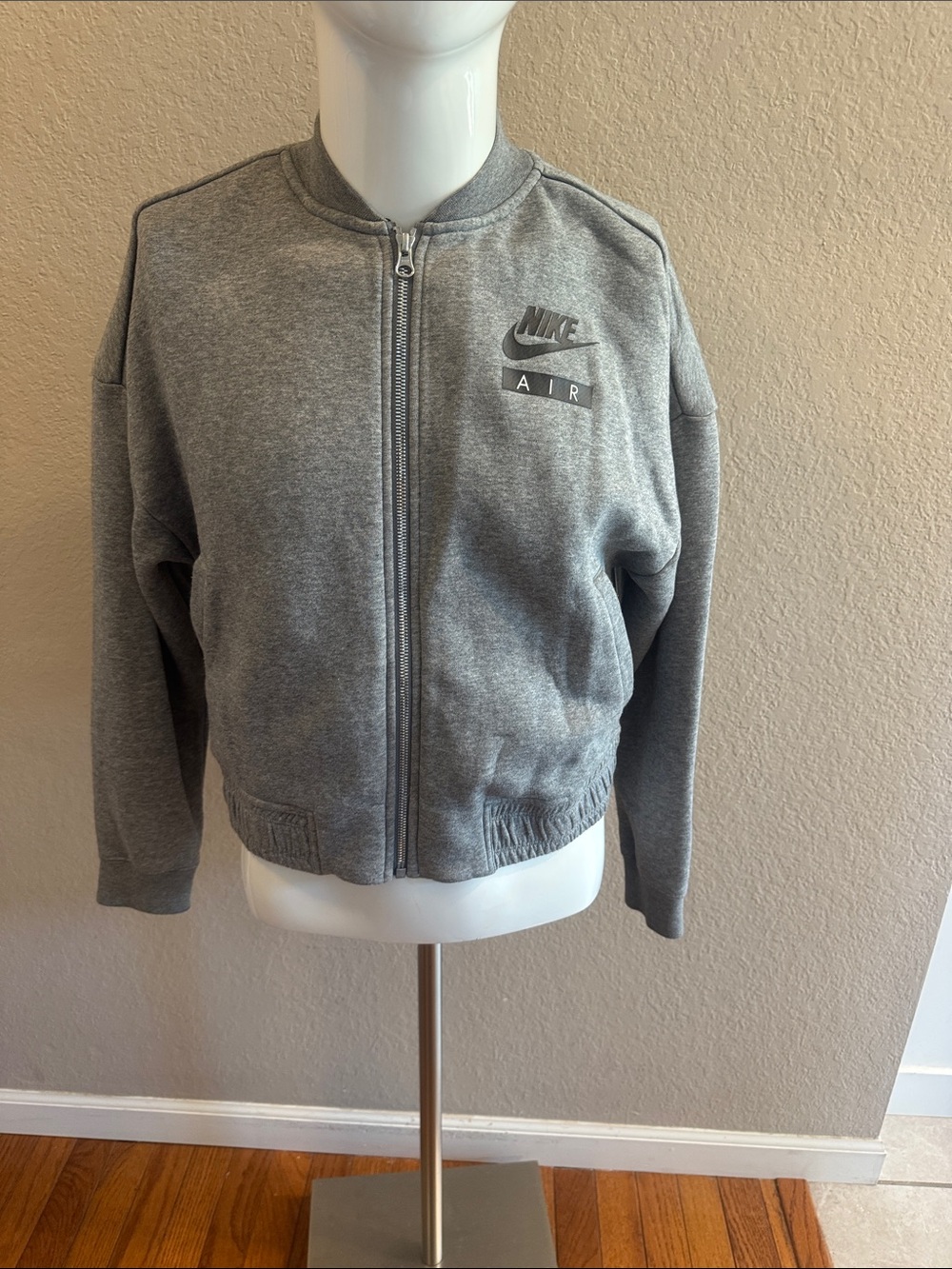 Nike Gray‎ Air Full-Zip Bomber Jacket women’s size small